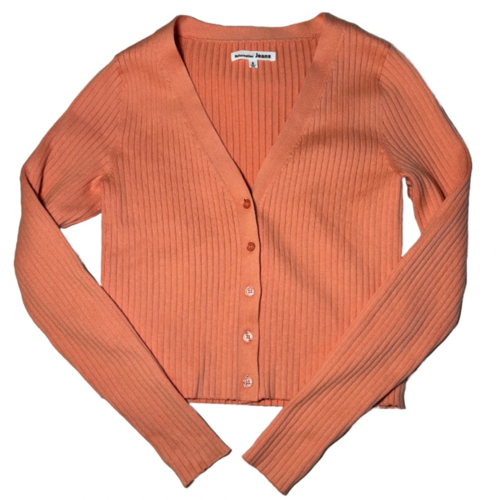 REFORMATION PEACH CARDIGAN